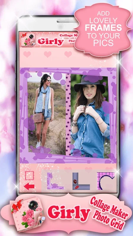 Girly Collage Maker Photo Grid for Android: Create Stunning Collages