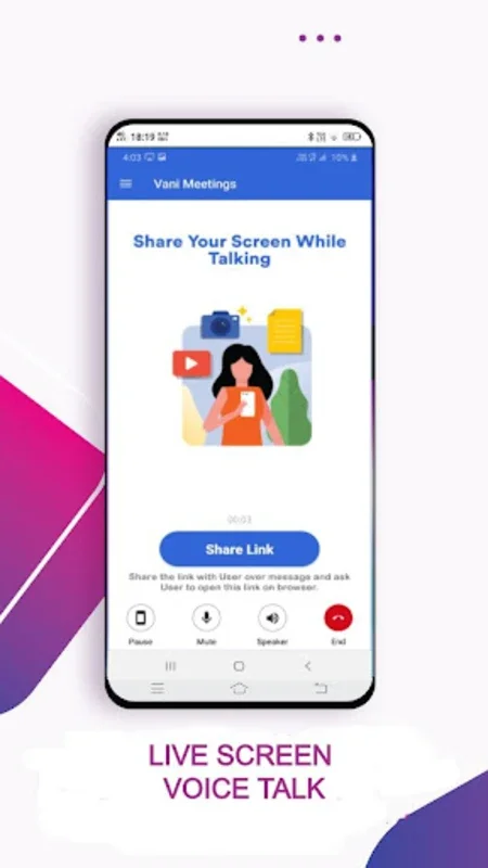 Vani Meetings - Share Screen for Android: Seamless Screen Sharing