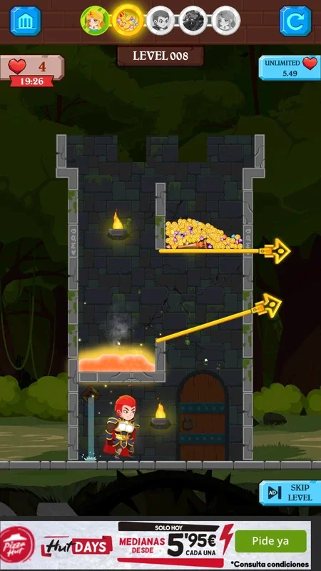 Hero Rescue 2 for Android: Treasure and Princess Rescue