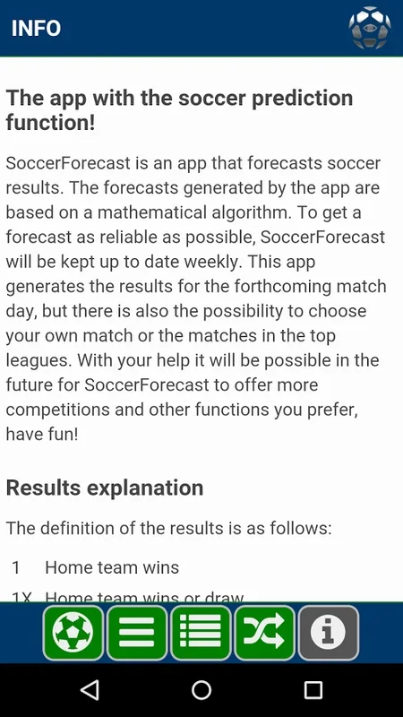 SoccerForecast for Android - Accurate Predictions