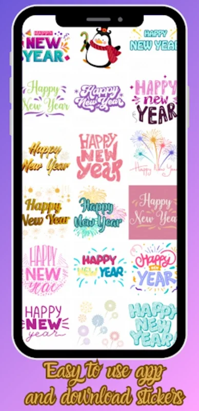 Happy New Year Stickers 2024 for Android - Free and Festive