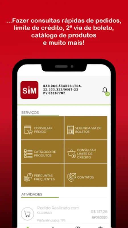 SIM - Simples, pede assim for Android: Streamlined Transactions