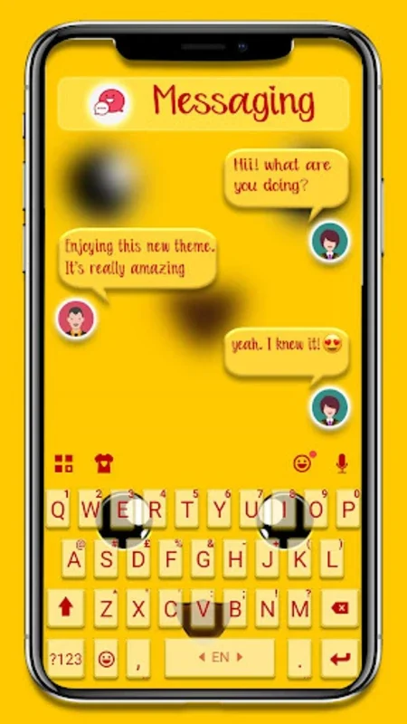 Cute Yellow Mouse Keyboard Theme for Android - Stylish & Personalized