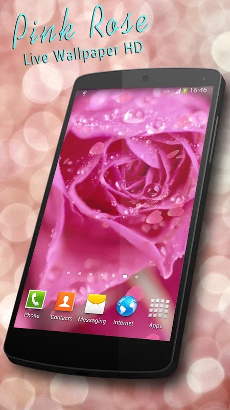 Pink Rose Live Wallpaper HD for Android - Elegant Rose Wallpapers