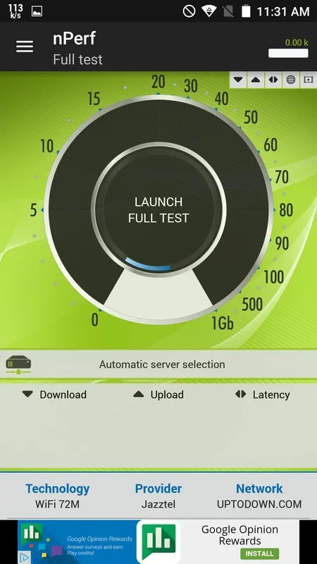 nPerf Speed Test for Android - Test and Optimize Your Internet Speed