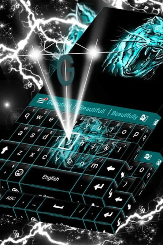 Neon Keyboard Tiger for Android - Enhance Your Typing