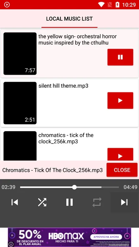 RYT for Android: Simple and Efficient Music Playback