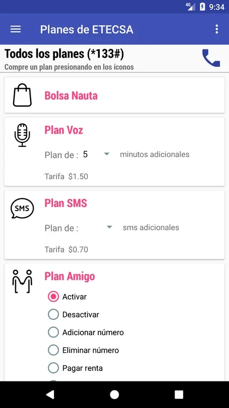 Útil ETECSA for Android: Streamline Telecommunications