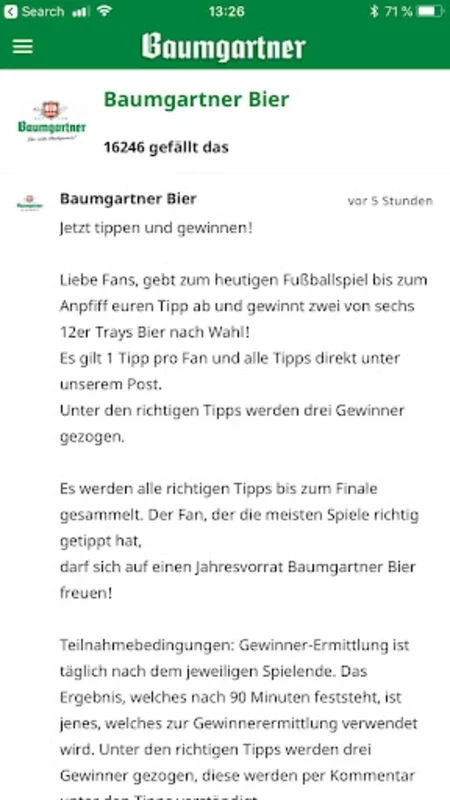 Baumgartner Bier for Android - Download the APK from AppHuts