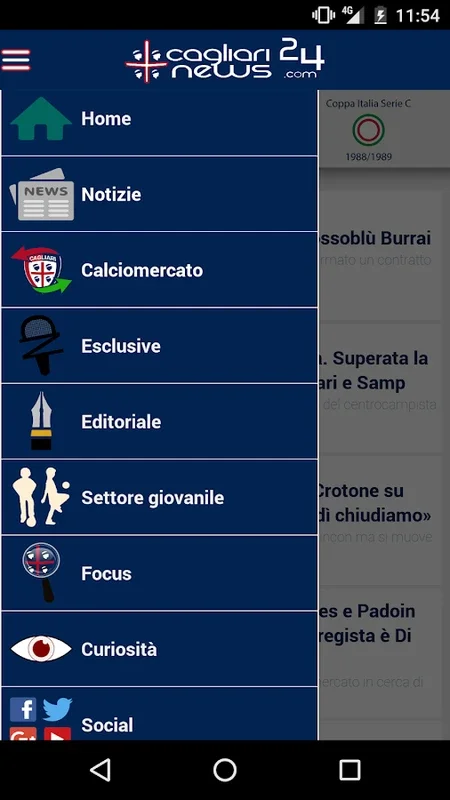 Cagliarinews24 for Android: Comprehensive Football Updates