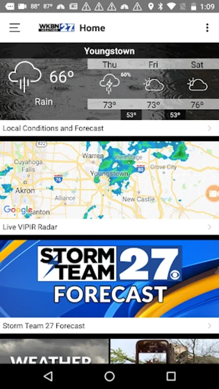 WKBN 27 Weather - Youngstown for Android: Accurate Forecasts