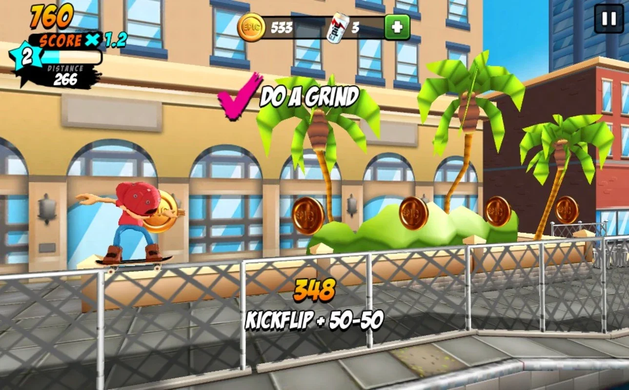 Epic Skater for Android: Thrilling 2D Skateboarding