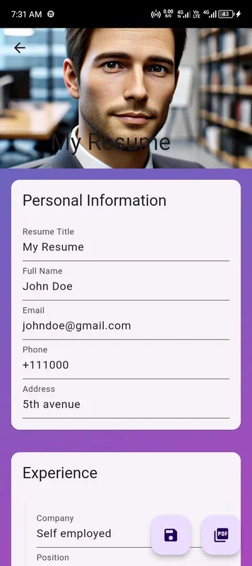 Simple CV Builder for Android - Build Professional Resumes