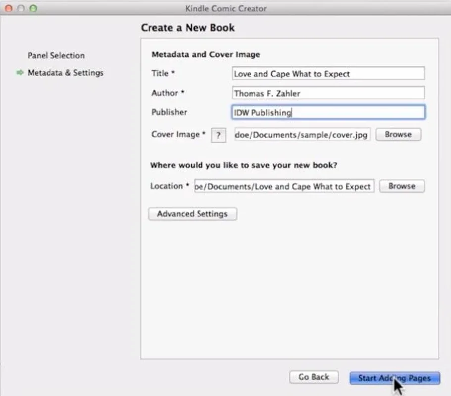 Kindle Comic Creator for Mac - Download it for Free