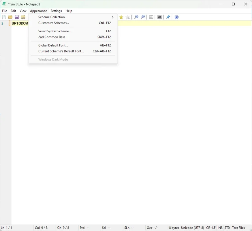 Notepad3 for Windows - A Free Text Editor