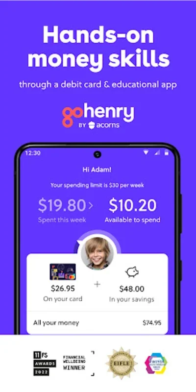 goHenry for Android - Manage Youngsters' Finances