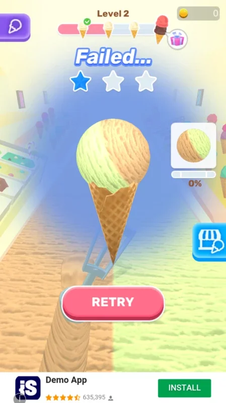 Ice Cream run! for Android - Create Delicious Ice Cream Cones