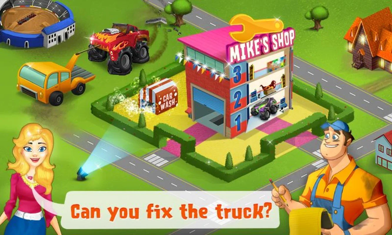 MonsterTruck for Android: Engaging Truck Fixing Game