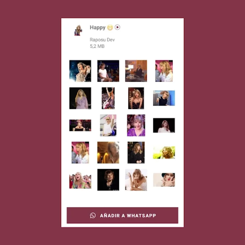 Taylor Swift Stickers for Android - Add Sparkle to Your Chats