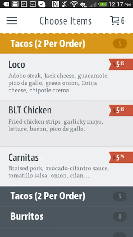 Burrito Loco for Android - Simplify Your Meal Ordering