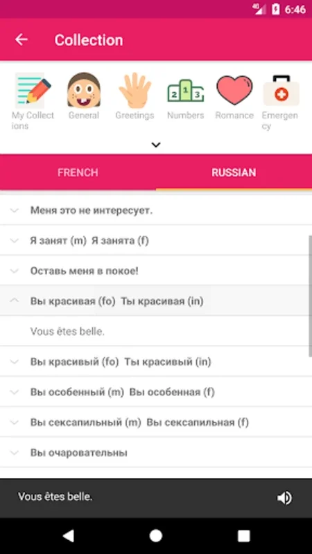 French Russian Dictionary for Android: Offline with Super Search