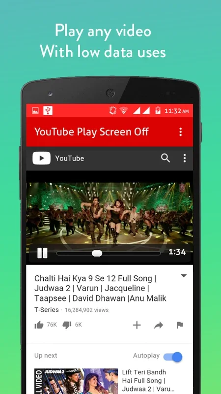 YouTube Play Screen off for Android - Keep Screen On