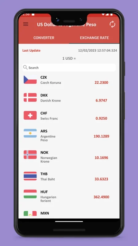 US Dollar to Argentine Peso for Android - Convert Easily