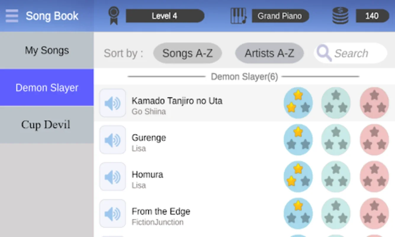 Piano Tap Kimetsu Demon Slayer for Android - Immersive Music Game