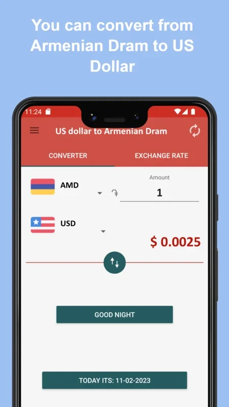 US dollar to Armenian Dram for Android - Convert Currencies Easily