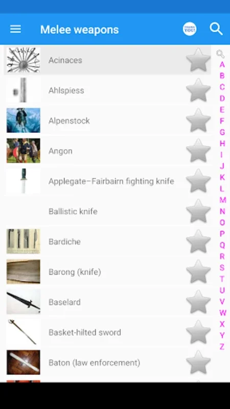 Melee Weapons for Android: Offline-Enhanced Encyclopedia