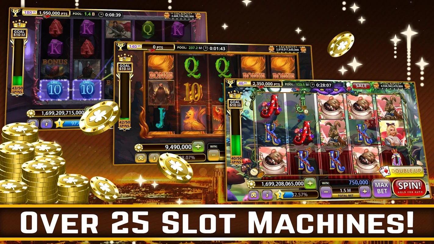 Hot Vegas Slots for Android - No Wifi Needed