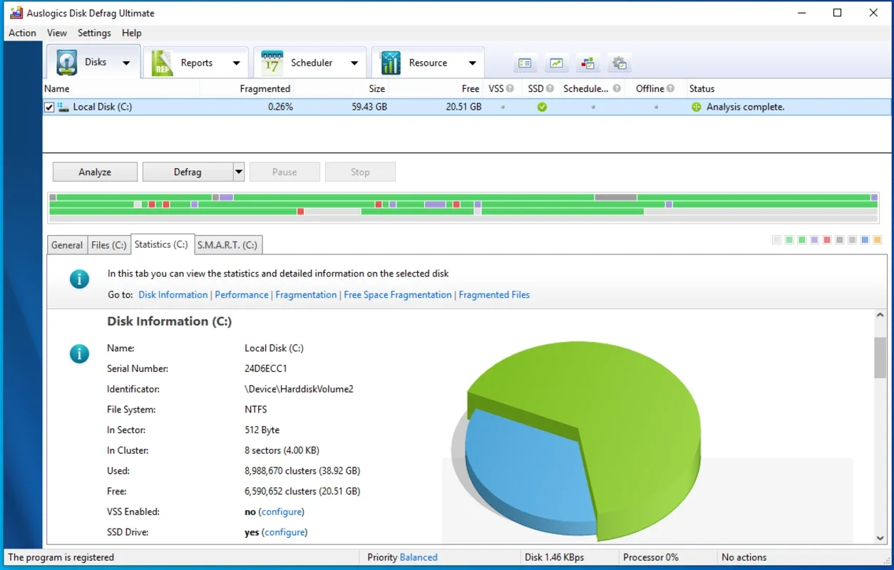 Auslogics Disk Defrag Ultimate for Windows - Optimize Drives Easily