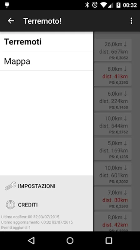 Terremoto! for Android - Stay Informed on Seismic Events