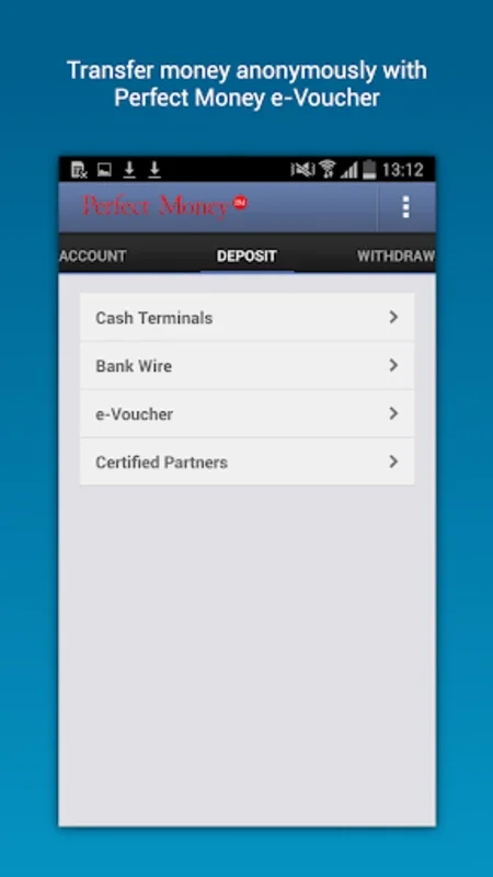 Perfect Money Android App: Secure Mobile Financial Management