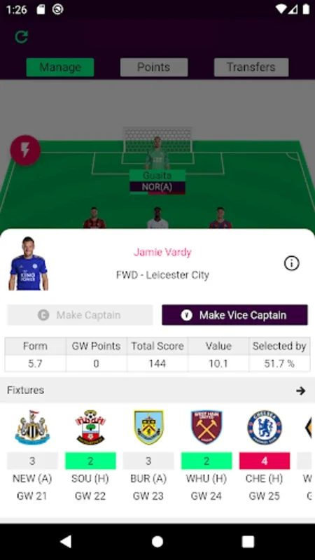 Fantasy Manager for EPL on Android - No Downloading Required