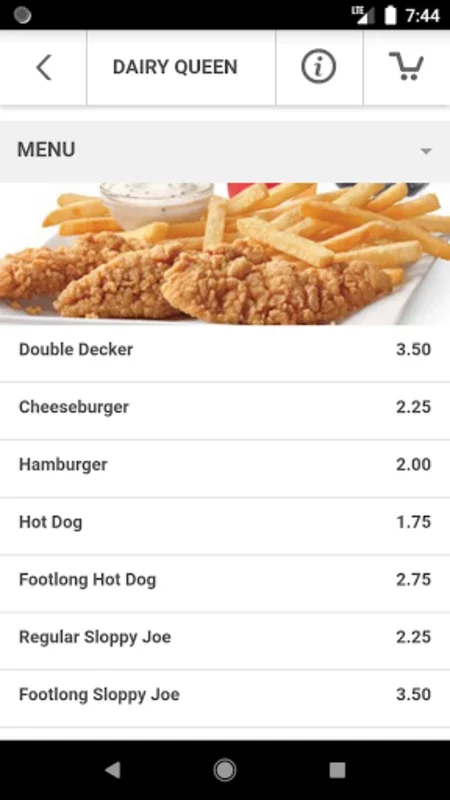 Paintsville DQ for Android - Effortless Food Ordering