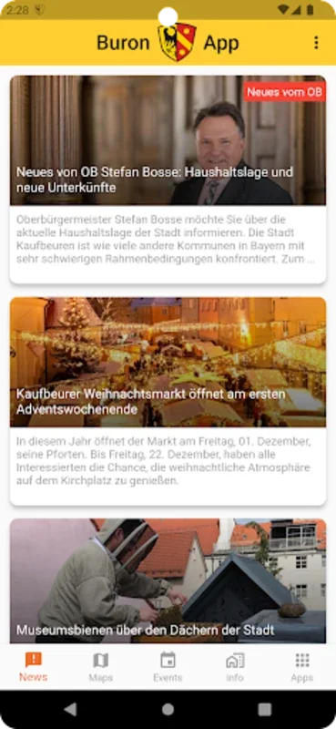 Buron for Android - Stay Updated with Kaufbeuren