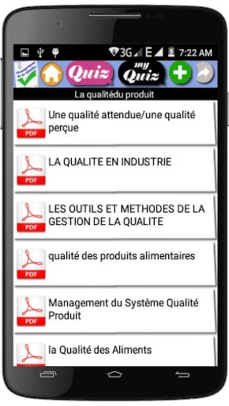 Management de la qualite for Android - Quality Management Learning