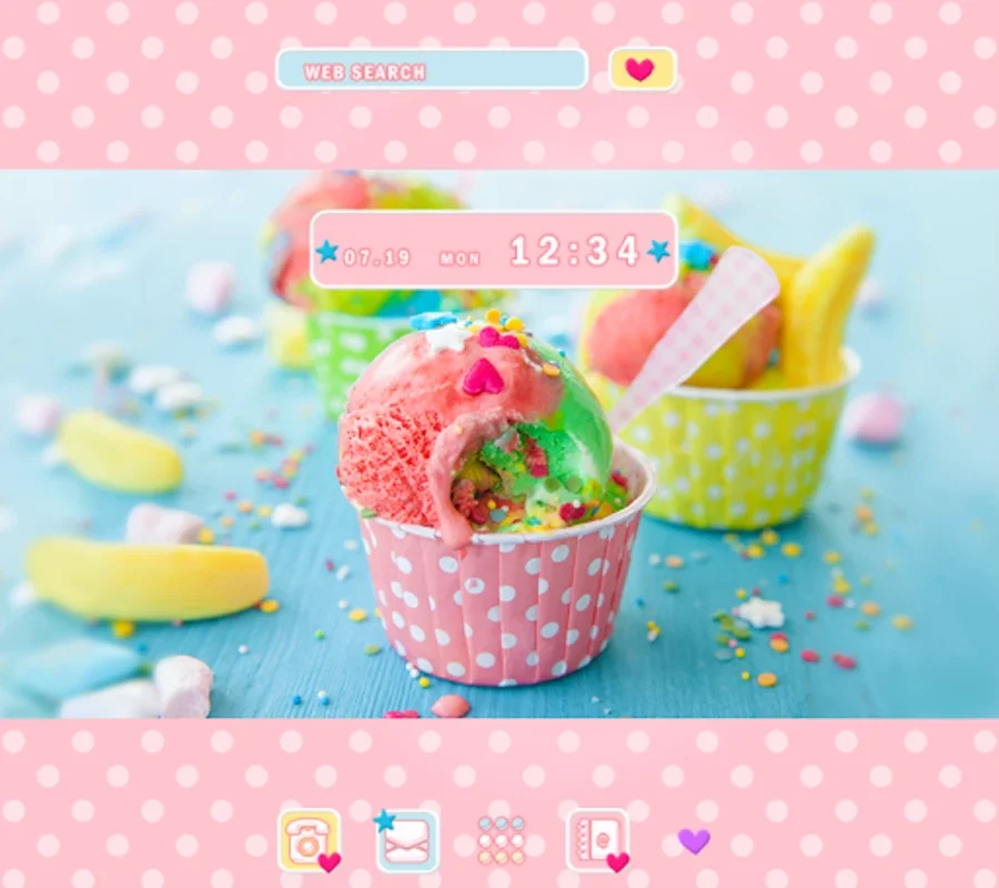 Colorful Ice Cream for Android - Aesthetic Device Transformation