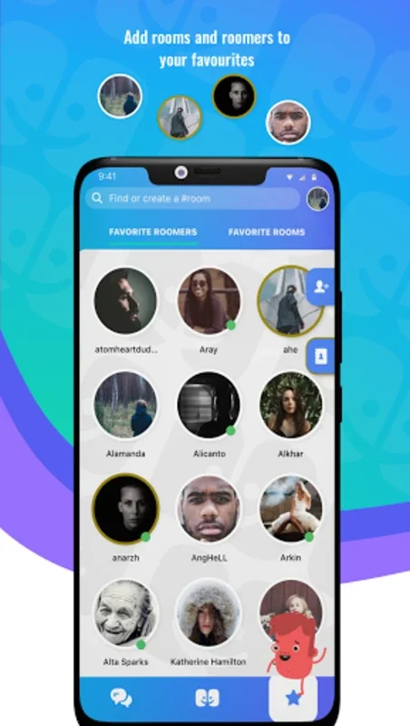 Roomco: chat rooms, date, fun for Android - Connect Globally