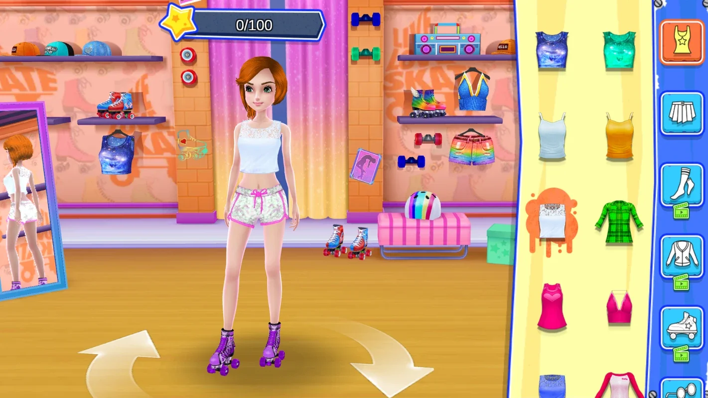 Roller Skating Girls - Dance on Wheels for Android: Become a Star Skater