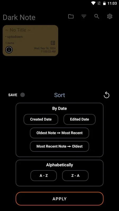 Dark Note for Android - Manage Notes, Checklists & Finances