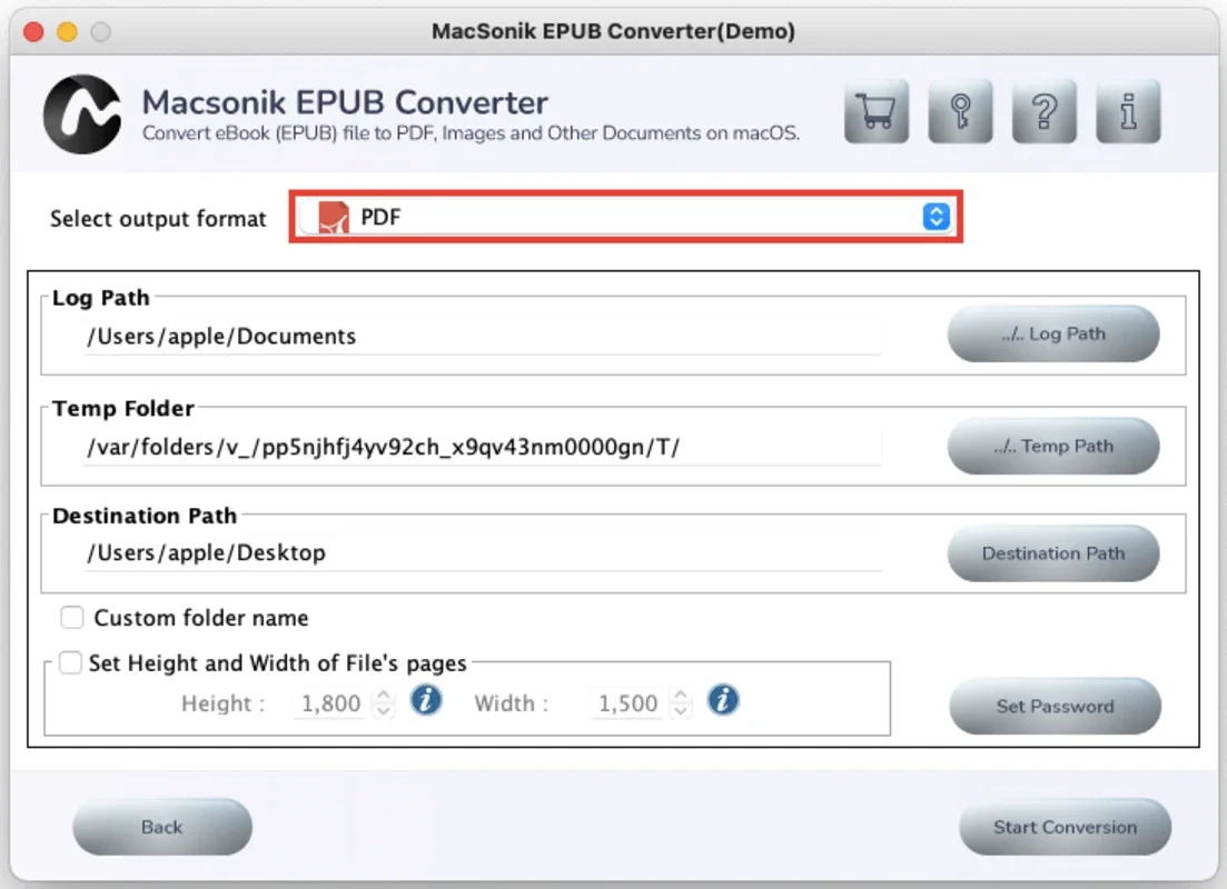 MacSonik EPUB Converter for Mac - Convert EPUB Easily