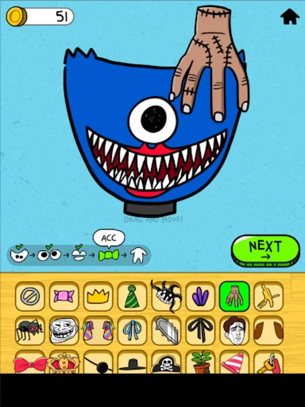 Monster Makeover for Android: Customize & Share