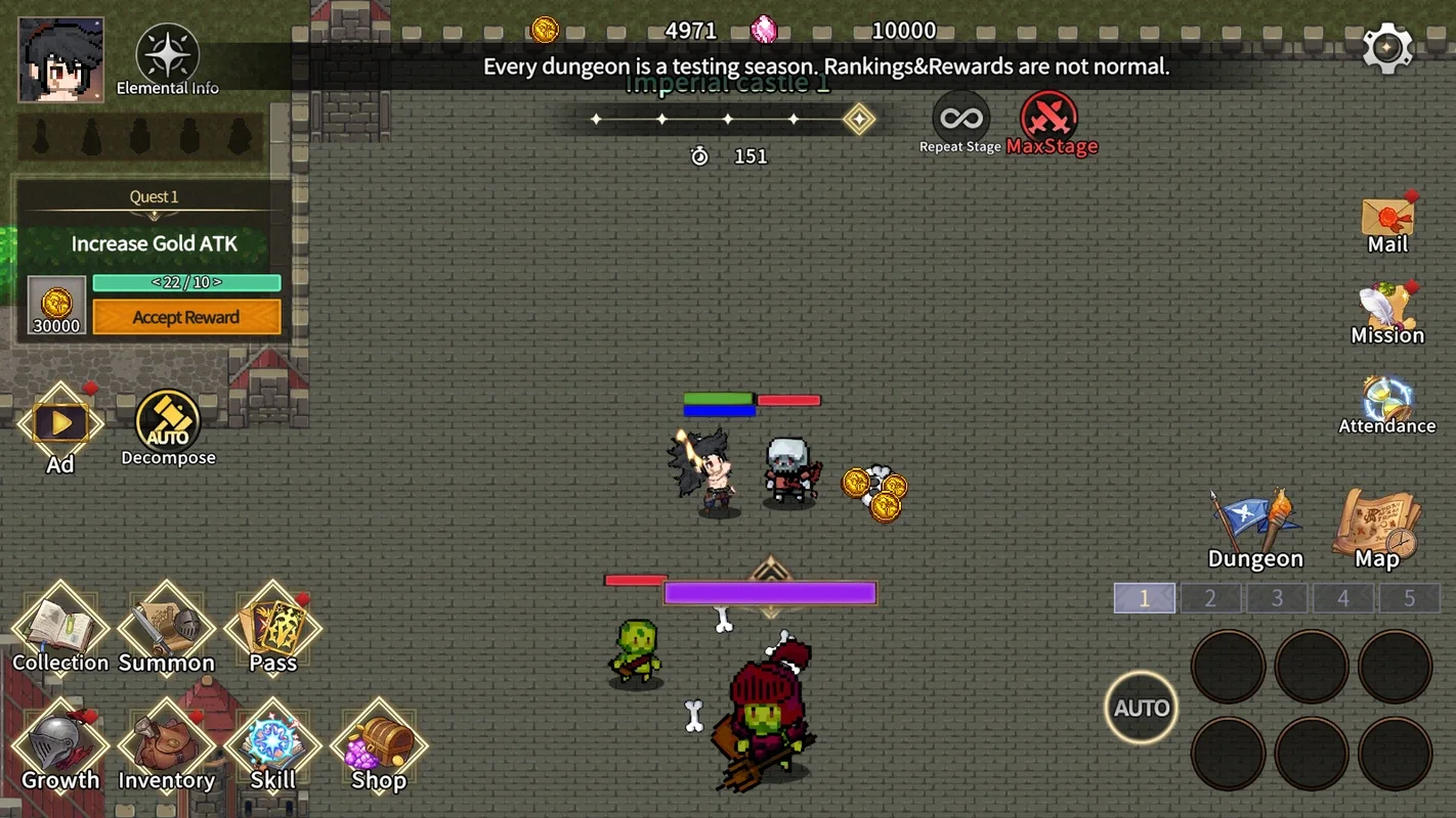 Returned Warrior for Android: Defeat Demons in an Idle RPG