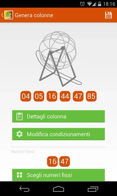 S.Enalotto Helper for Android - Advanced Number Generator