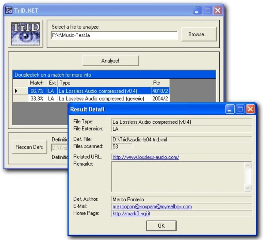 TrIDNet for Windows: Fast and Accurate File Format Identification