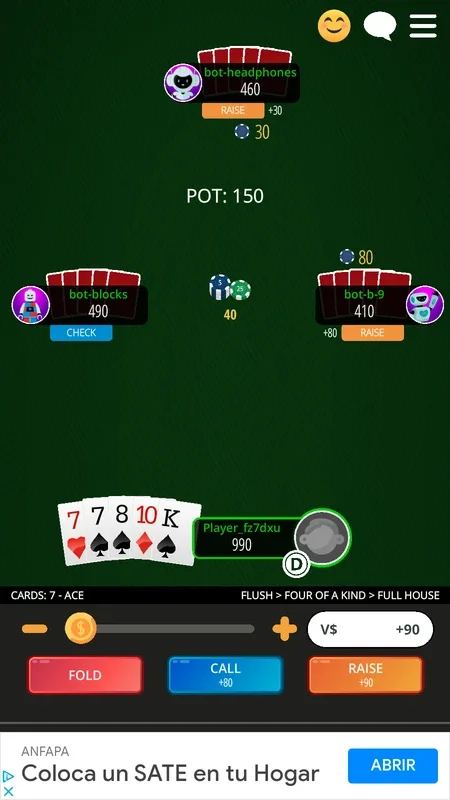 Poker 5 Card Draw for Android - Immersive Poker Experience