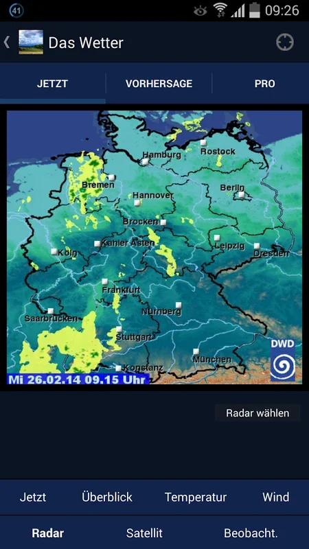 Das Wetter in Deutschland for Android - Know the Weather