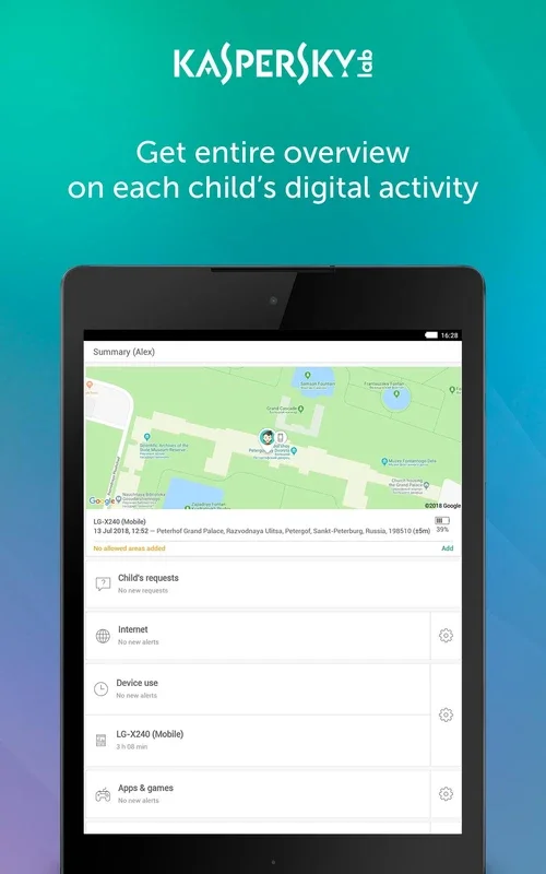 Parental Control & Kids GPS: Kaspersky SafeKids for Android